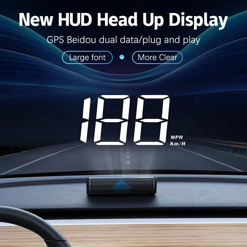 Xiaomi In-vehicle Speedometer HUD - Display Digital Speed Meter Windshield Projector