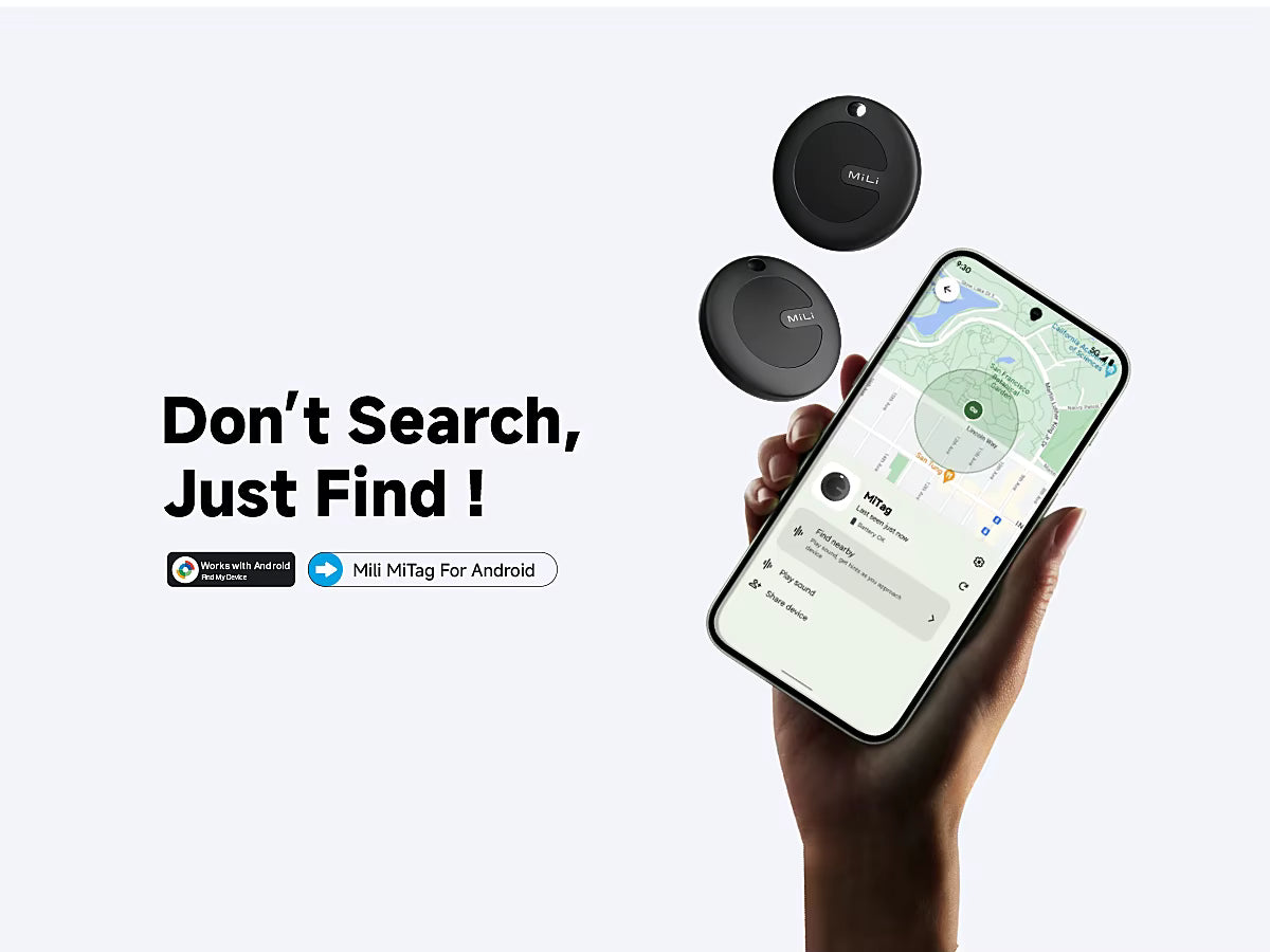 MiLi™ Smart GPS Tracker – Google Find My Compatible Device