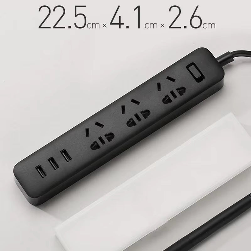 Xiaomi Smart Power Strip Socket - Fast Charging 3 USB w/ 3 Sockets Standard Plug