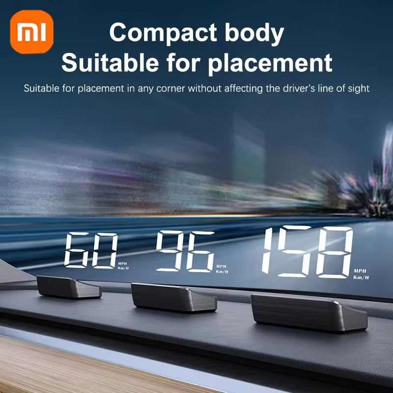 Xiaomi In-vehicle Speedometer HUD - Display Digital Speed Meter Windshield Projector