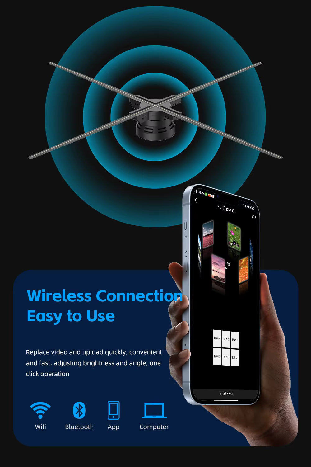 3D Hologram Fan Display - COEUS