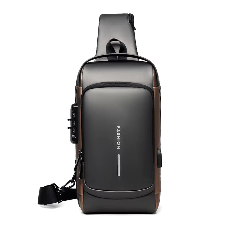 WEIXIER Smart Anti-Theft Crossbody Bag – USB Charging Sling Pack for Modern Travellers