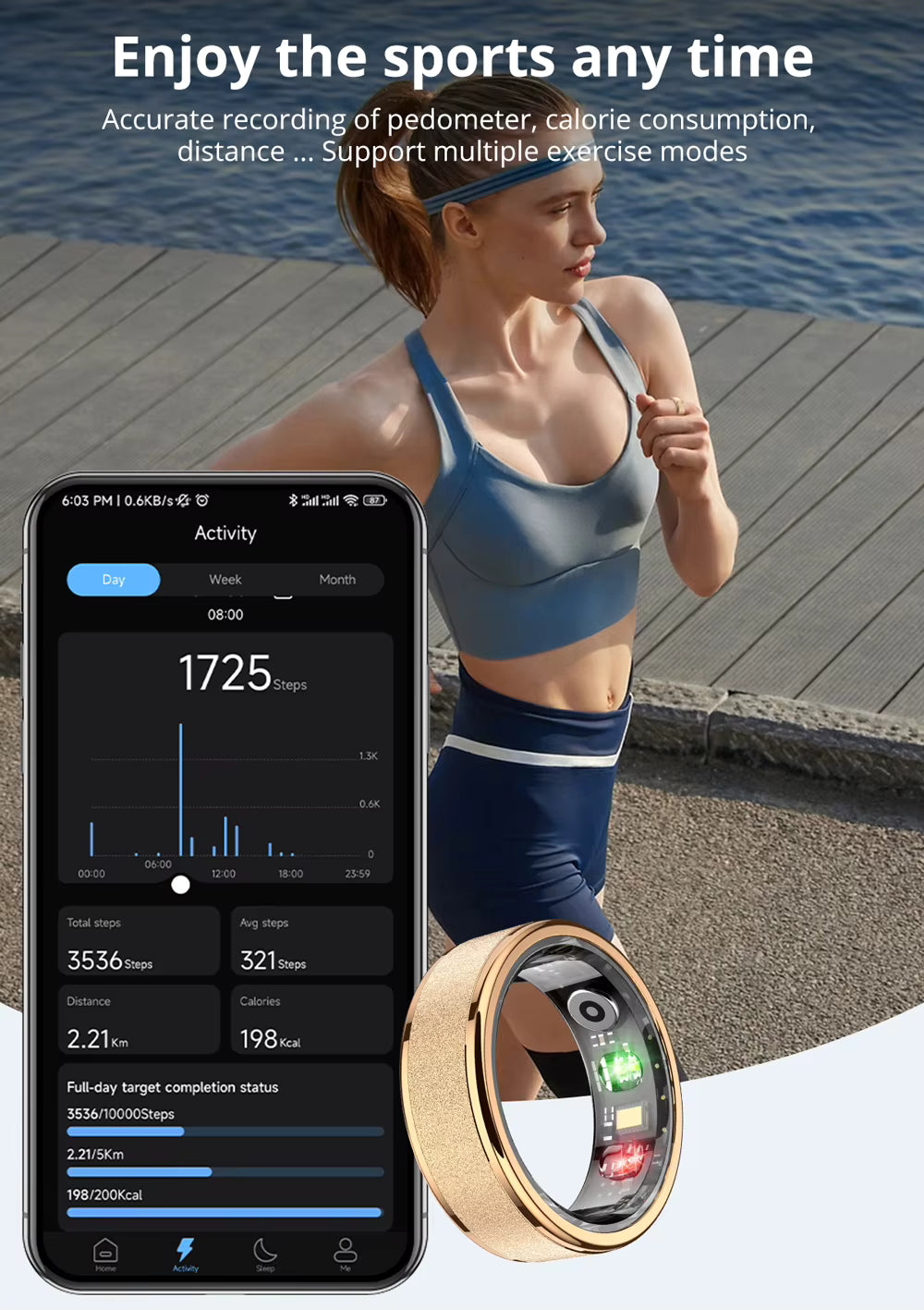 COLMI R10 Smart Ring with Charging Case