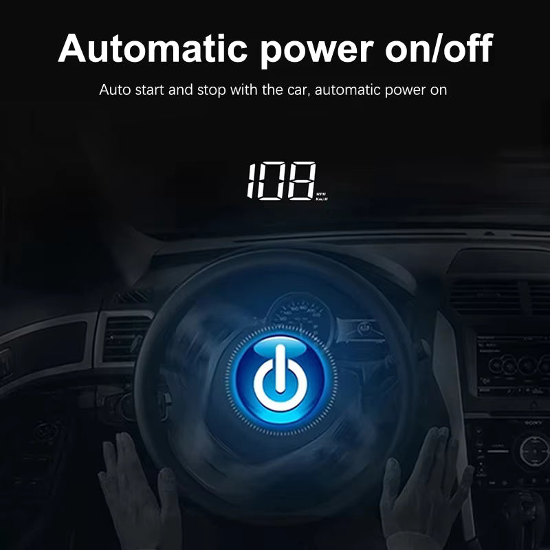 Xiaomi In-vehicle Speedometer HUD - Display Digital Speed Meter Windshield Projector