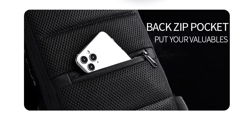 WEIXIER Smart Anti-Theft Crossbody Bag – USB Charging Sling Pack for Modern Travellers