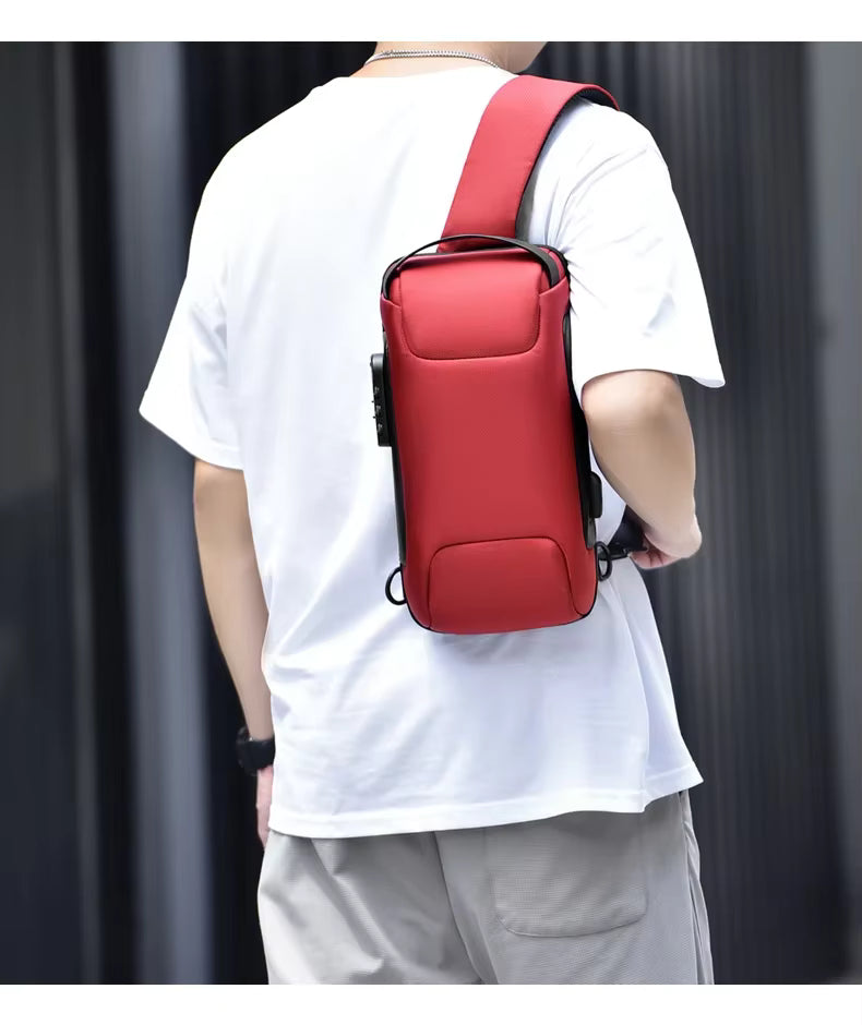 WEIXIER Smart Anti-Theft Crossbody Bag – USB Charging Sling Pack for Modern Travellers