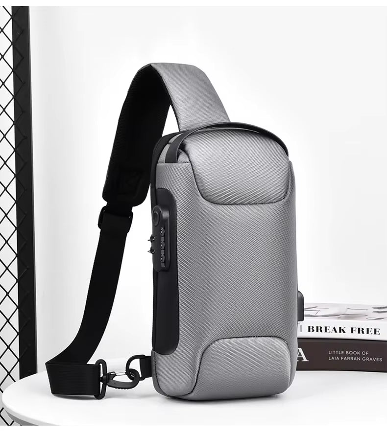 WEIXIER Smart Anti-Theft Crossbody Bag – USB Charging Sling Pack for Modern Travellers