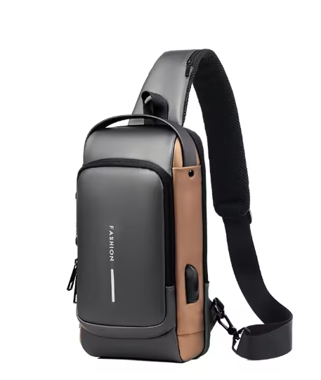 WEIXIER Smart Anti-Theft Crossbody Bag – USB Charging Sling Pack for Modern Travellers