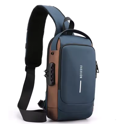 WEIXIER Smart Anti-Theft Crossbody Bag – USB Charging Sling Pack for Modern Travellers