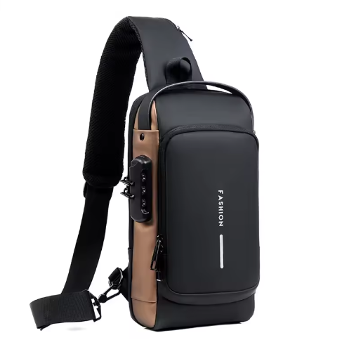 WEIXIER Smart Anti-Theft Crossbody Bag – USB Charging Sling Pack for Modern Travellers