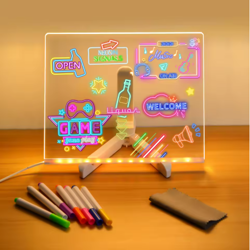 LED Note Board with Colourful Night Light – NBRW