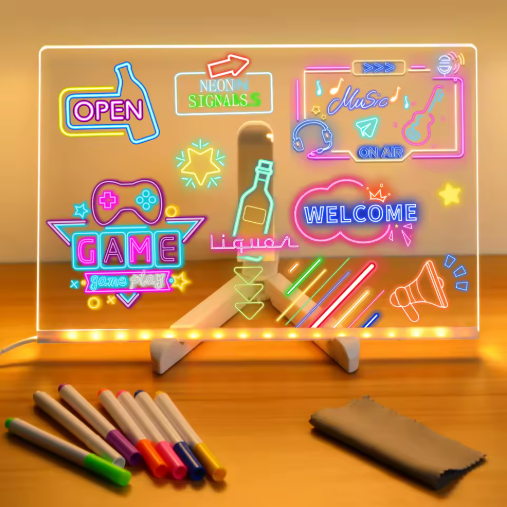 LED Note Board with Colourful Night Light – NBRW