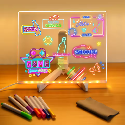 LED Note Board with Colourful Night Light – NBRW