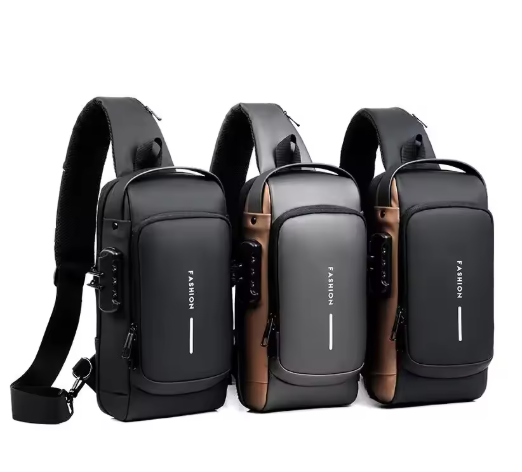 WEIXIER Smart Anti-Theft Crossbody Bag – USB Charging Sling Pack for Modern Travellers