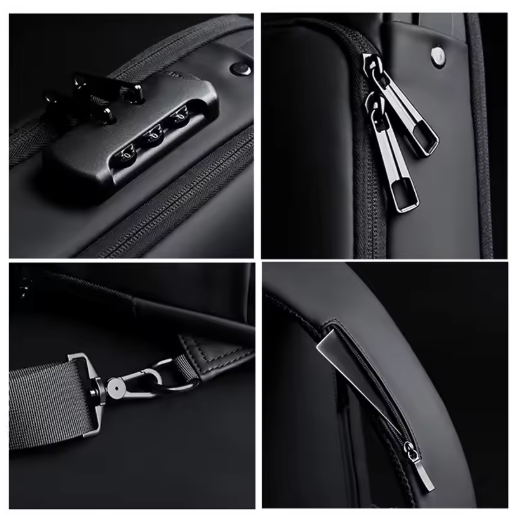 WEIXIER Smart Anti-Theft Crossbody Bag – USB Charging Sling Pack for Modern Travellers