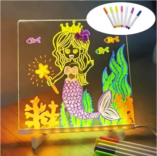 LED Note Board with Colourful Night Light – NBRW